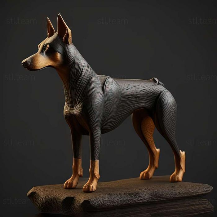 3D модель Собака манчестер терєр (STL)